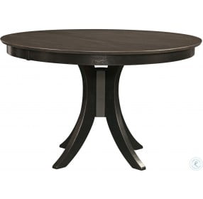 Cosmopolitan Coal and Black Siena 48" Round Dining Table