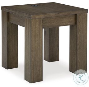 Rosswain Warm Brown Square End Table