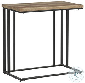 Bellwick Natural And Black Chairside End Table