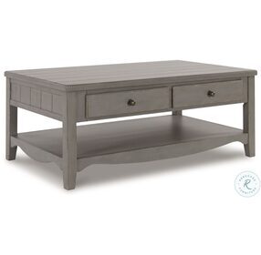 Charina Antiqued French Gray Coffee Table