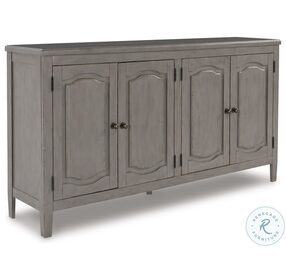 Charina Antiqued French Gray Accent Cabinet