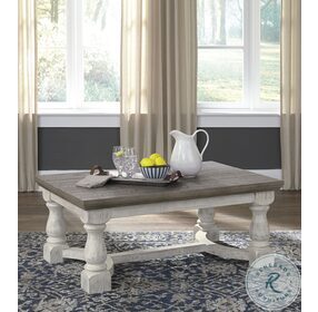 Havalance Gray and White Occasional Table Set
