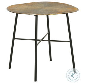 Josslett Antique Copper And Black End Table