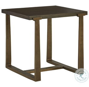 Balintmore Brown And Gold 22" End Table