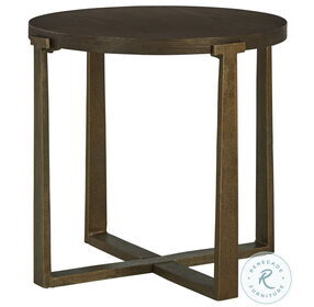 Balintmore Brown And Gold 24" End Table