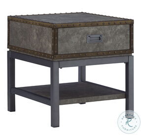 Derrylin Brown And Gray End Table