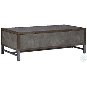 Derrylin Brown And Gray Lift Top Coffee Table