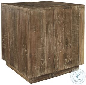 Randale Distressed Brown Accent Table