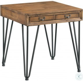 Tanner Light Walnut And Black End Table