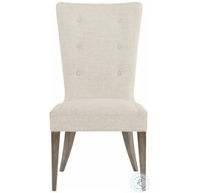 Profile Warm Taupe White Side Chair