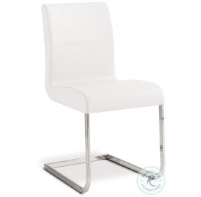 Stella White Leather Dining Chair Set of 2
