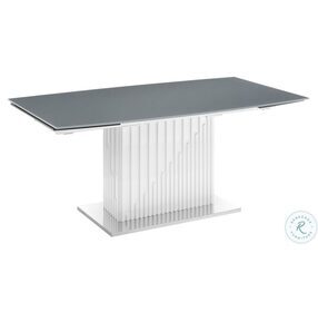 Moon Grey And White Extendable Dining Table