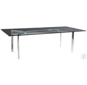 Cristobal Polished Stainless Steel Dining Table