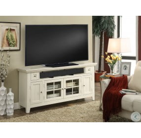 Tidewater Vintage White 62" TV Console