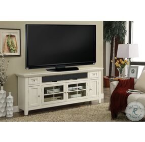 Tidewater Vintage White 72" TV Console