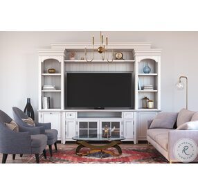 Welty Vintage White 3 Piece Large Entertainment Wall