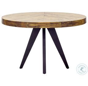 Parq Cappuccino Distressed Round Dining Table
