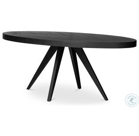 Parq Black Oval Dining Table