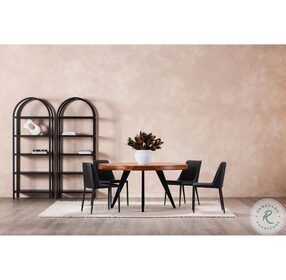 Parq Amber And Black 60" Dining Room Set