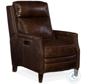Regale Rock And Roll Allman Leather Power Recliner With Power Headrest