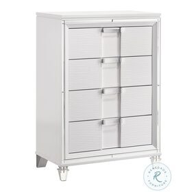 Charlotte Youth White 5 Drawer Chest