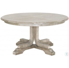Torrey Natural Gray Acacia 60" Extendable Round Dining Table