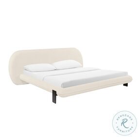 Ophelia Cream Upholstered King Platform Bed