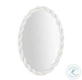 Agnes Cream Oval Mirror