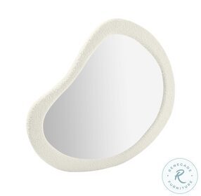Klaryss Cream Boucle Teardrop Mirror