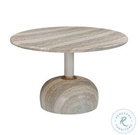 Omaha Concrete Faux Travertine 48" Round Dining Table