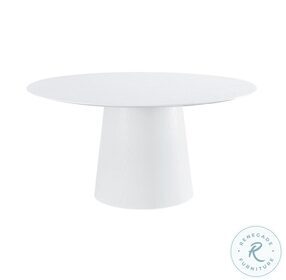 Pauline White Ash 62" Round Dining Table