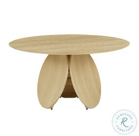 Emil Natural Oak Round Dining Table