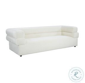 Elsa Cream Velvet Sofa by Inspire Me Home Decor