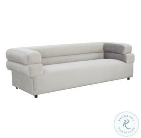 Elsa Light Grey Velvet Sofa by Inspire Me Home Decor