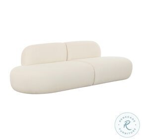 Broohah Cream Upholstered Sofa