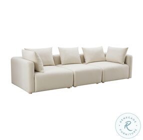 Hangover Cream Linen Sofa
