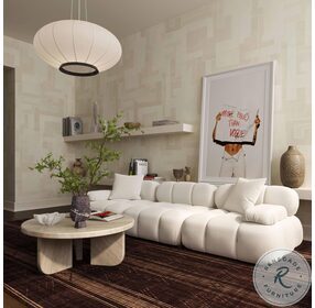 Calliope Cream Modular Living Room Set