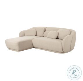 Misty Cream Boucle LAF Sectional