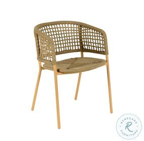 Niel Natural Oak Finish Outdoor Dining Chair