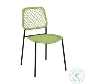 Lucy Green Dyed Cord Outdoor Dining Chair
