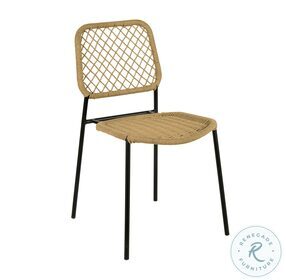 Lucy Natural Dyed Cord Outdoor Dining Chair