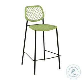 Lucy Green Dyed Cord Outdoor Counter Height Stool