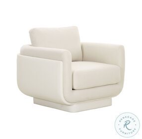 Rhonnie Cream Monotone Arm Chair