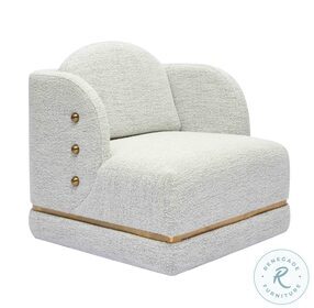 Earl Cotton White Accent Chair