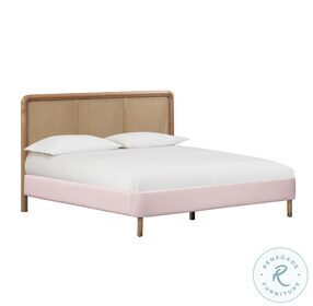 Kavali Blush Queen Upholstered Panel Bed
