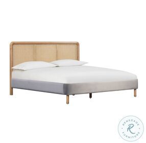 Kavali Grey Queen Upholstered Panel Bed