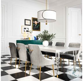 Tabby Glossy Lacquer Dining Room Set