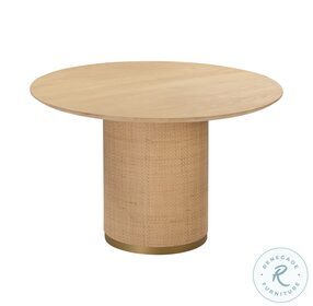 Akiba Natural 49" Round Dining Table