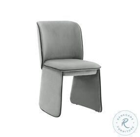 Kinsley Grey Velvet Dining Chair