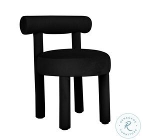 Carmel Black Velvet Dining Chair